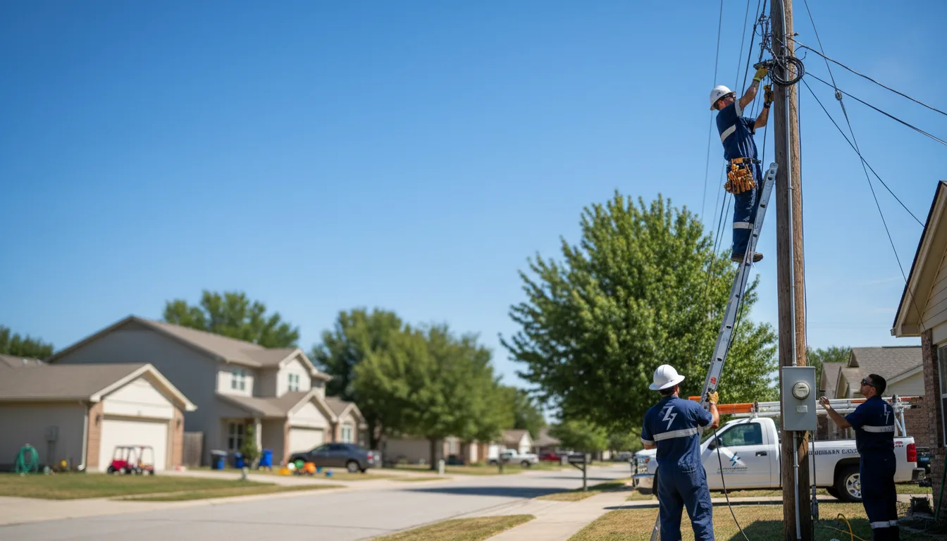 Residential electrician providing installation services in Moorefield, NE